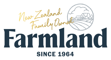 Farmland logo supporting Pātaka Kai Hauraki Refuge