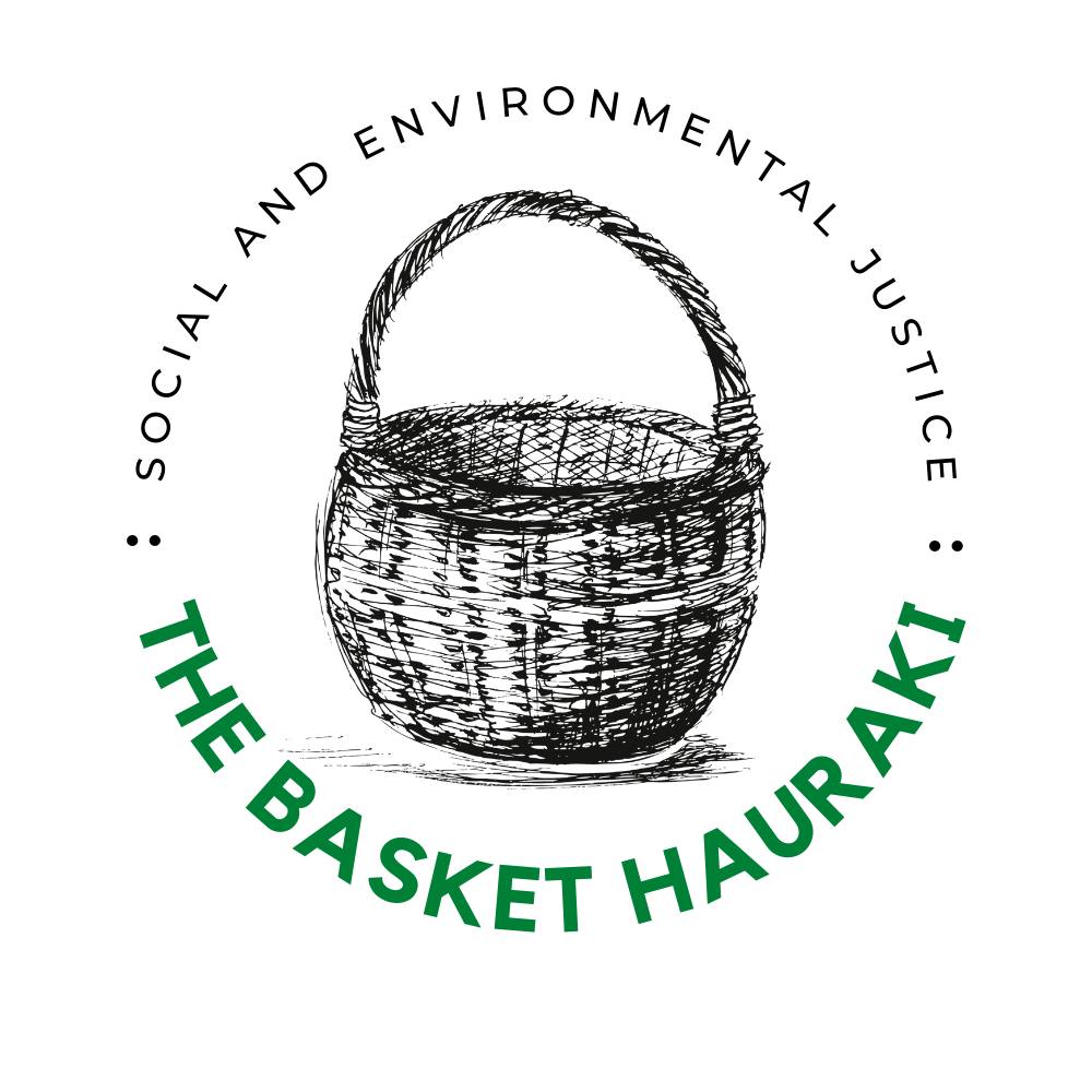  The Basket Hauraki logo supporting Pātaka Kai Hauraki Refuge
